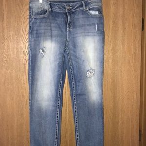 Destructive denim boyfriend jeans